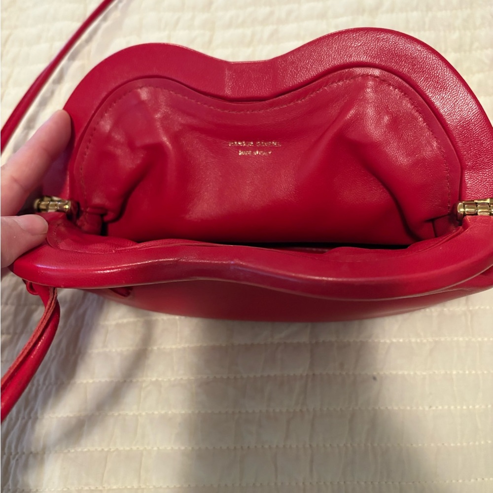 Mansur Gavriel Red Leather “Baci” Bag - Picture 4 of 5